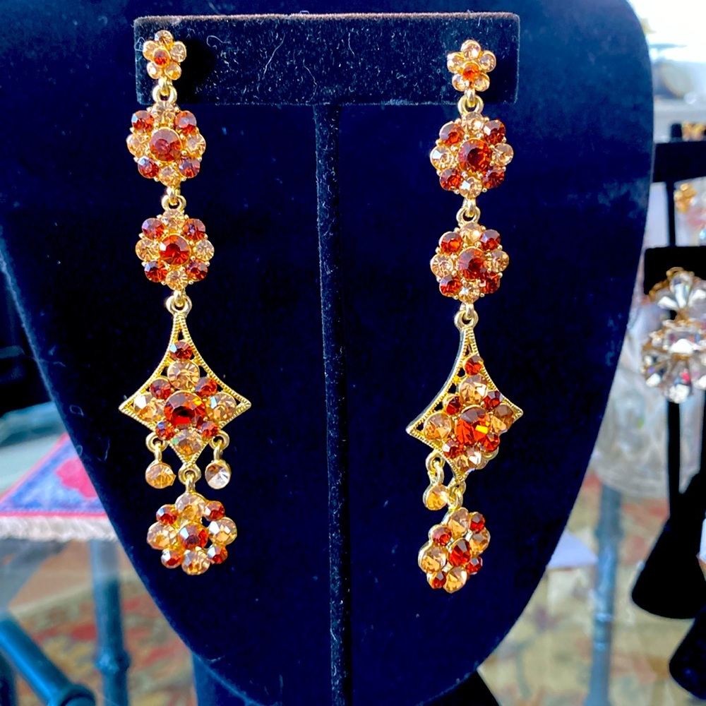 Gorgeous one of a kind pierced earrings